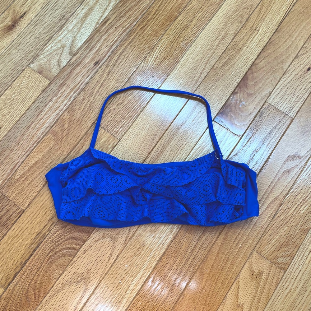 Arizona Jeans Co. Blue Bandeau Swim Top